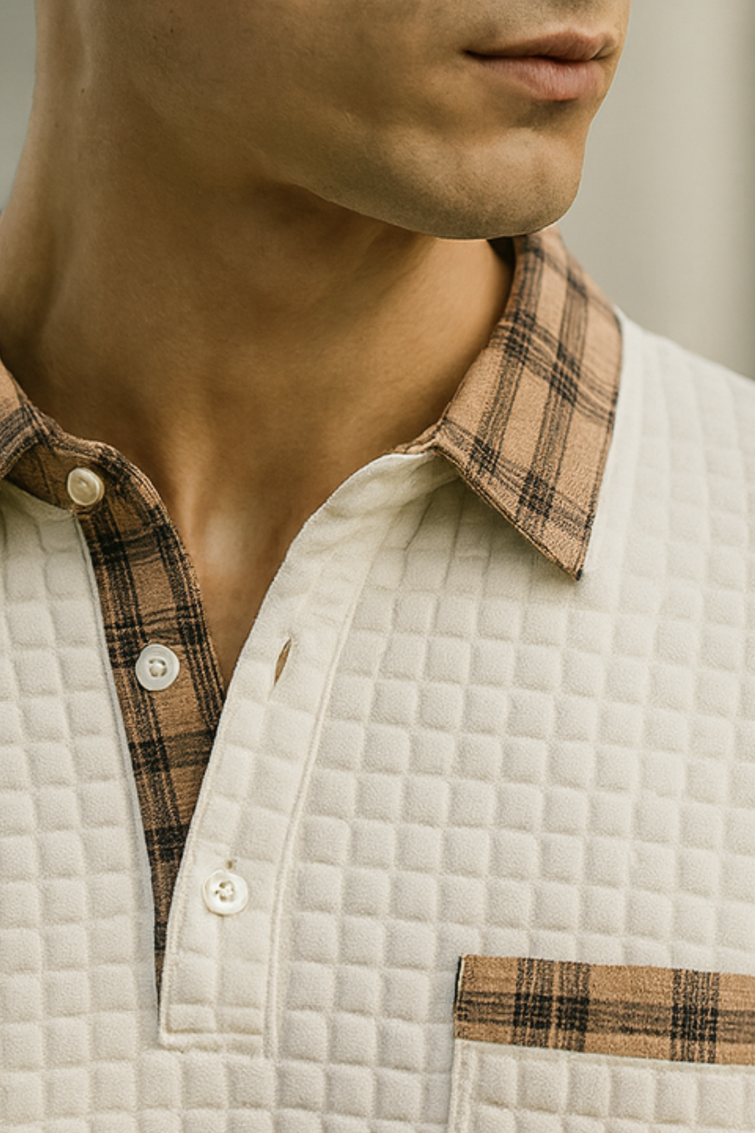 Joven | Polo Shirt mit Rautenmuster