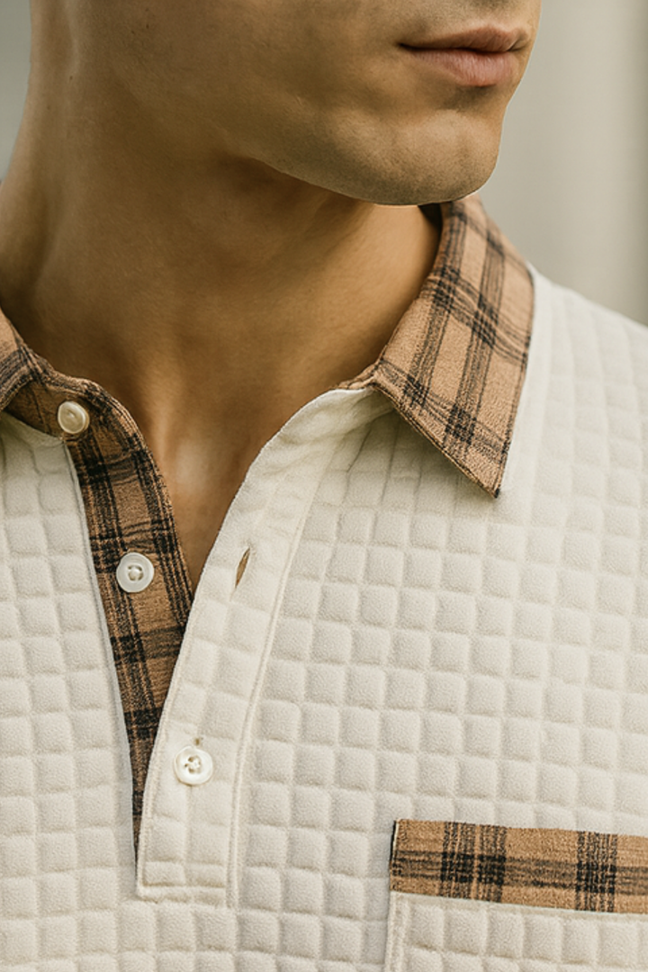 Joven | Polo Shirt mit Rautenmuster