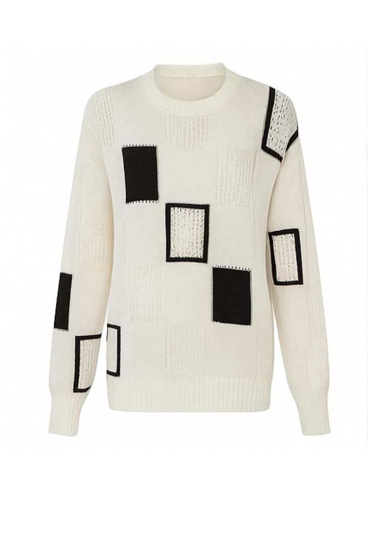 Ayla Strickpullover -  Weiß