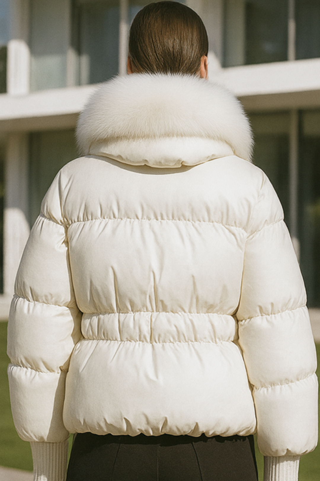 Indila | Jacke mit Fellkragen