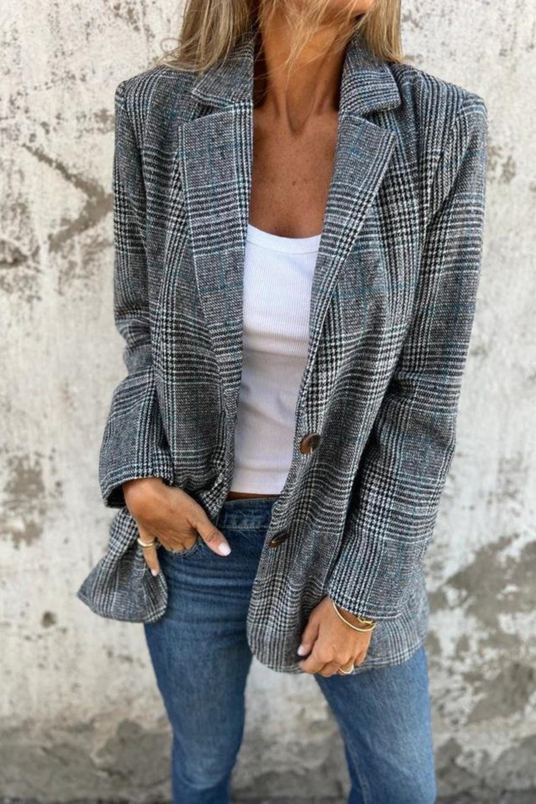 Flora Stilvolle Jacke - Schwarz