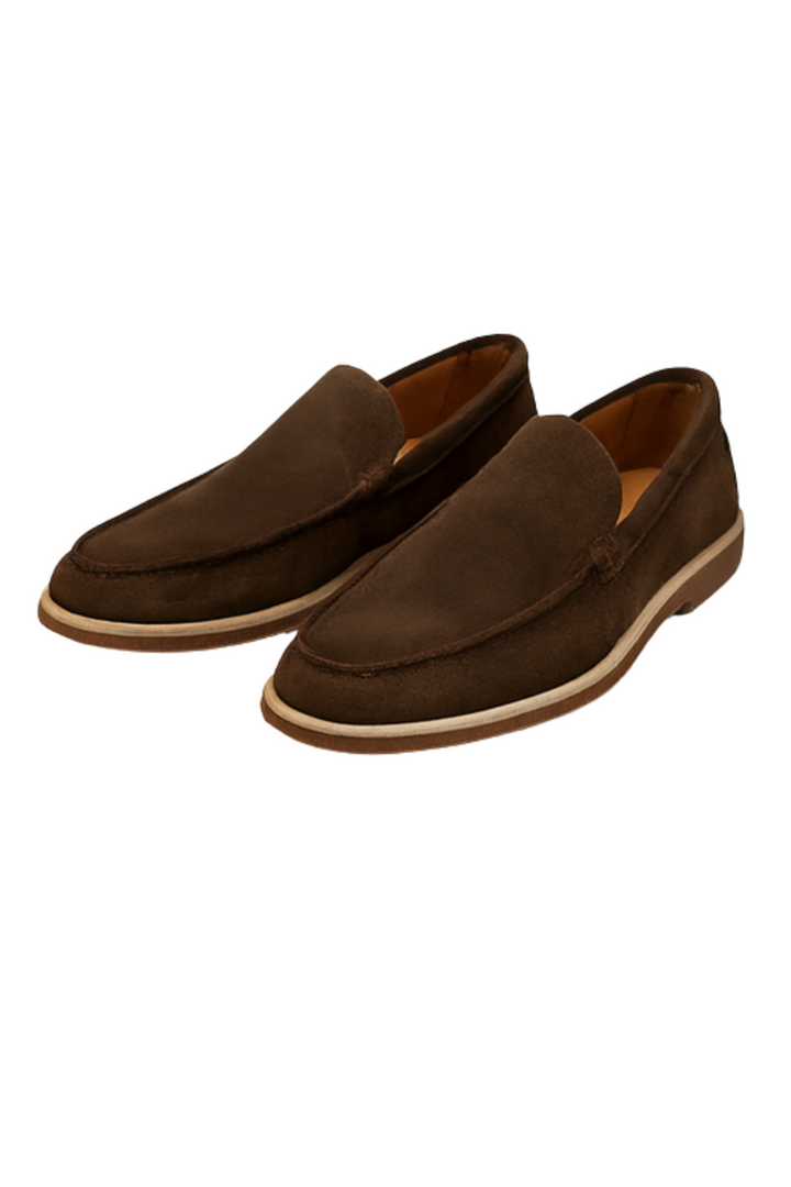Chase Elegante Wildleder-Loafer - Braun