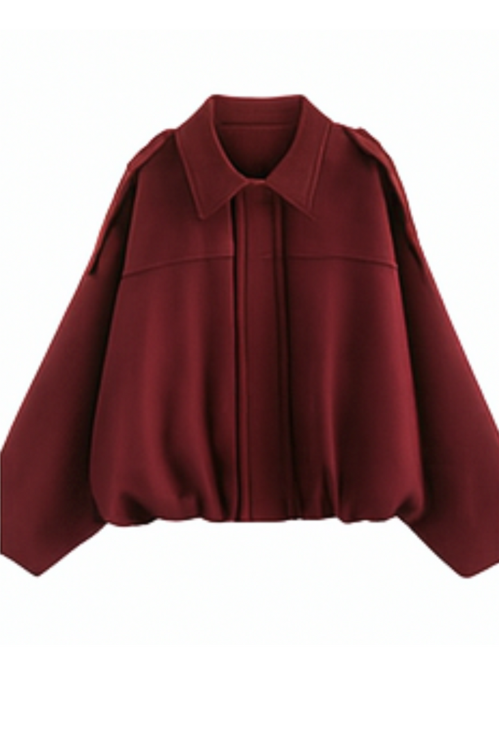 Nala Vintage Oversized Jacket - Rot