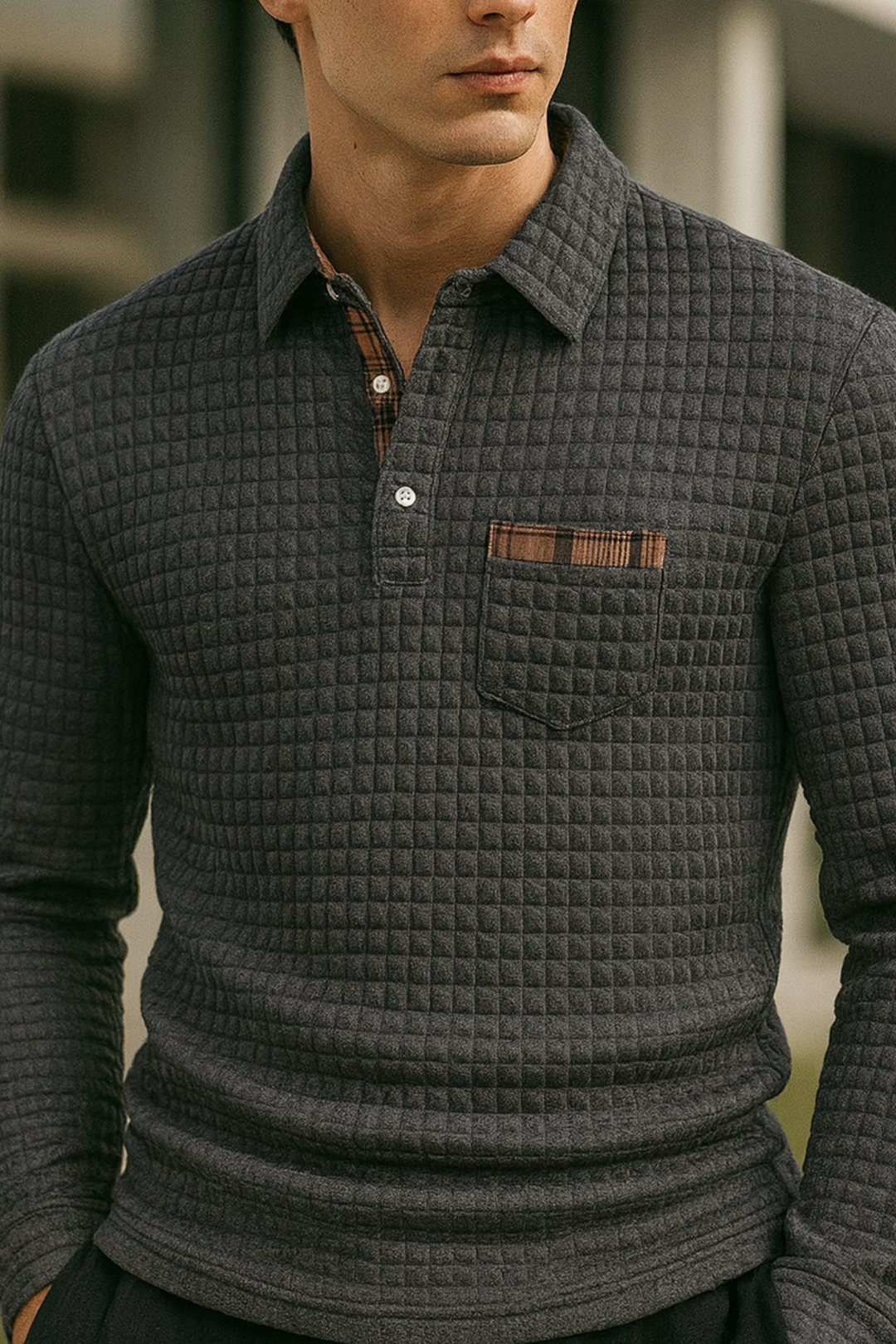 Joven | Polo Shirt mit Rautenmuster