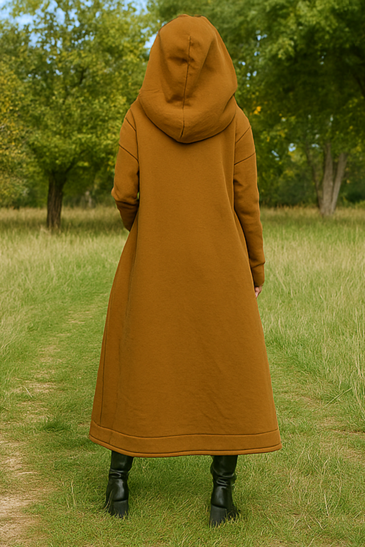 Nana Hoodie mit Reißverschluss - Braun