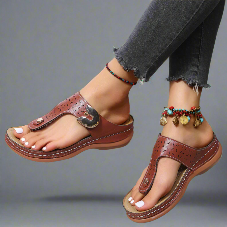 Gemma Orthopedic Wedge Open-Toe Sandals