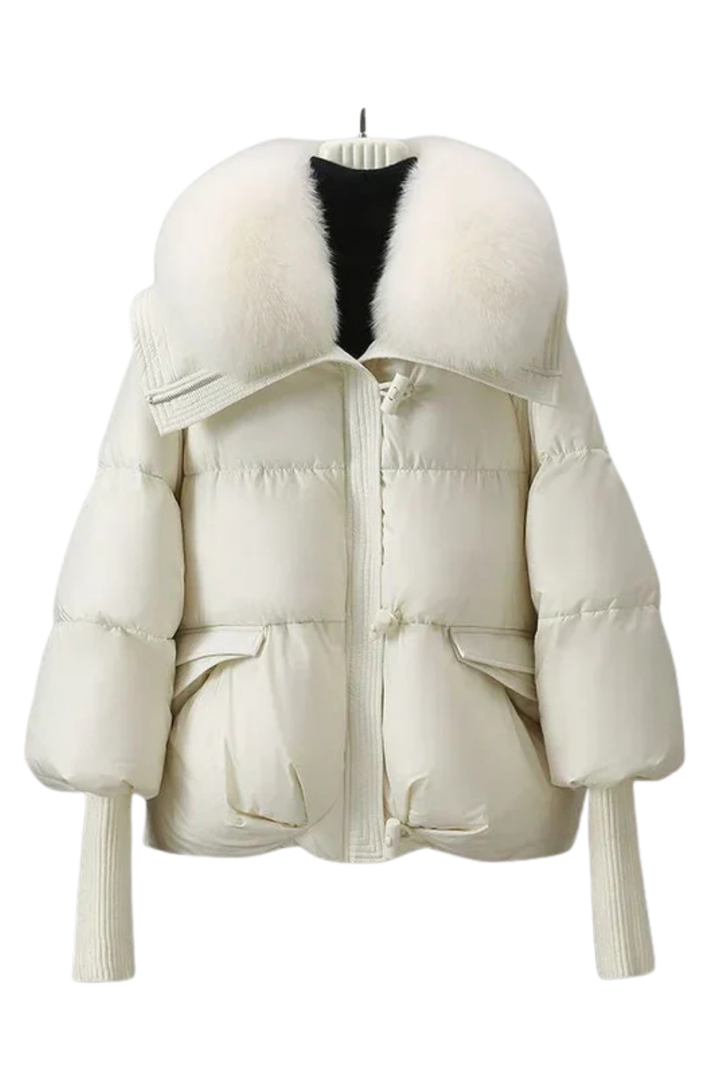 Indila | Jacke mit Fellkragen