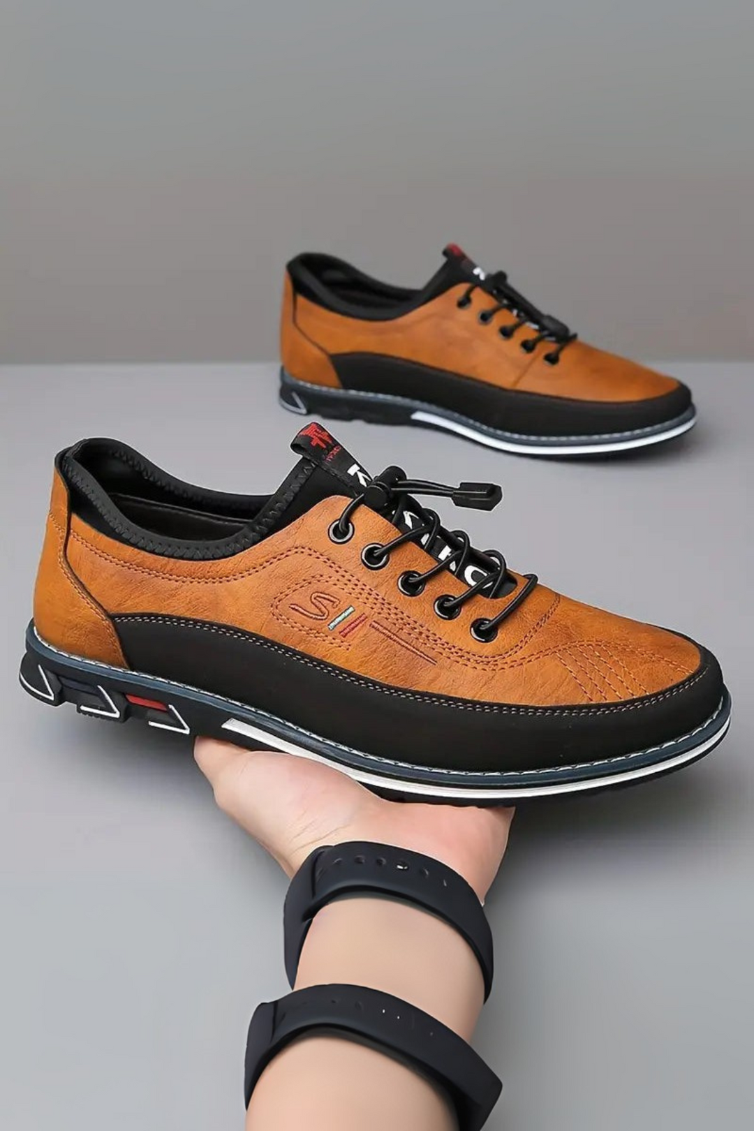 Bertholdt Eleganter Herrenschuh für Alltag & Komfort - Karamell