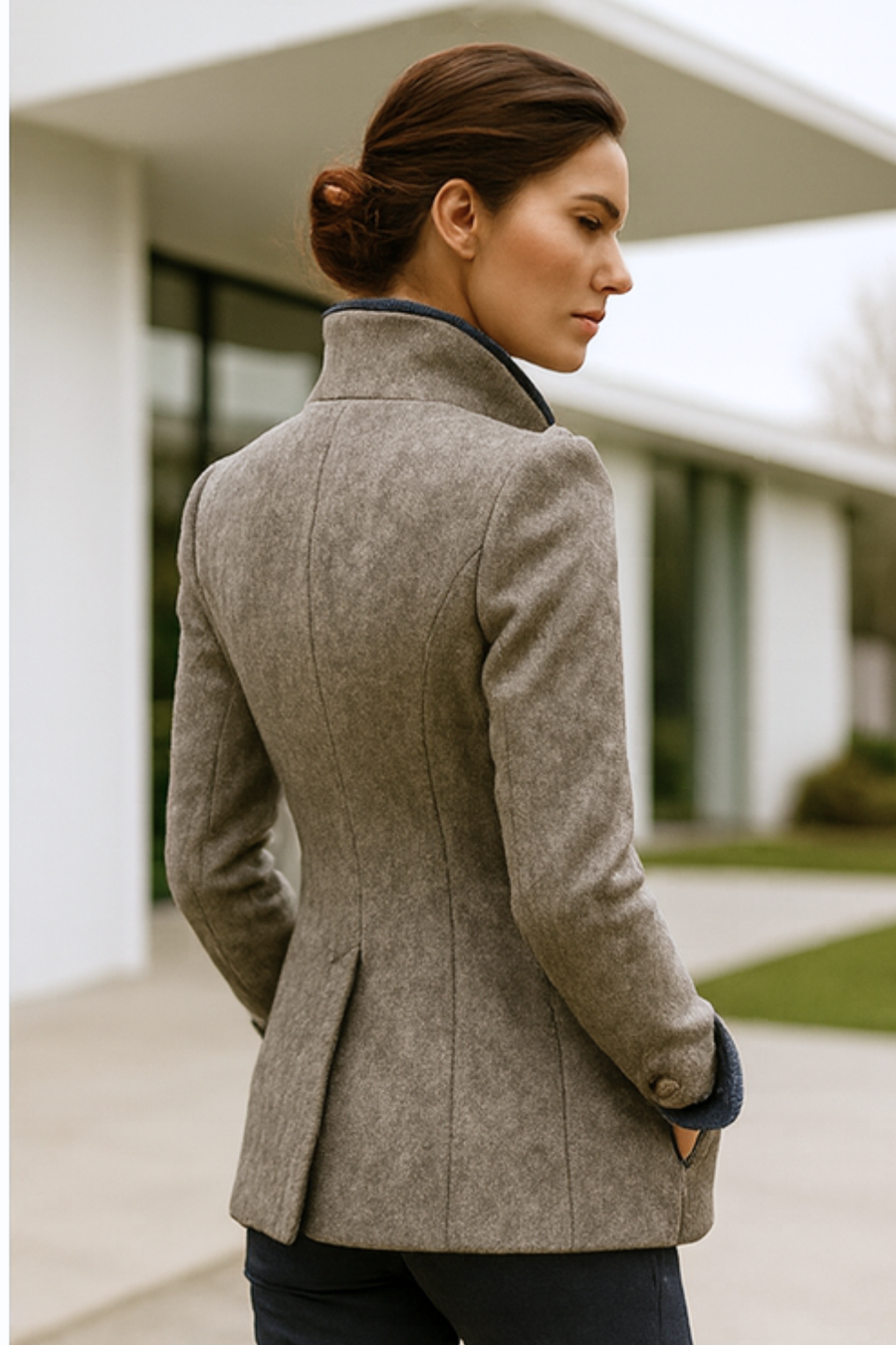 Valerie High-Neck Cardigan