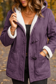 Serena Klassische Fleecejacke - Lila