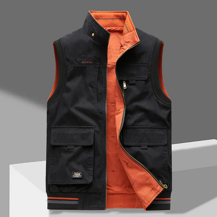 Martin Luxus-Bodywarmer - Schwarz Orange