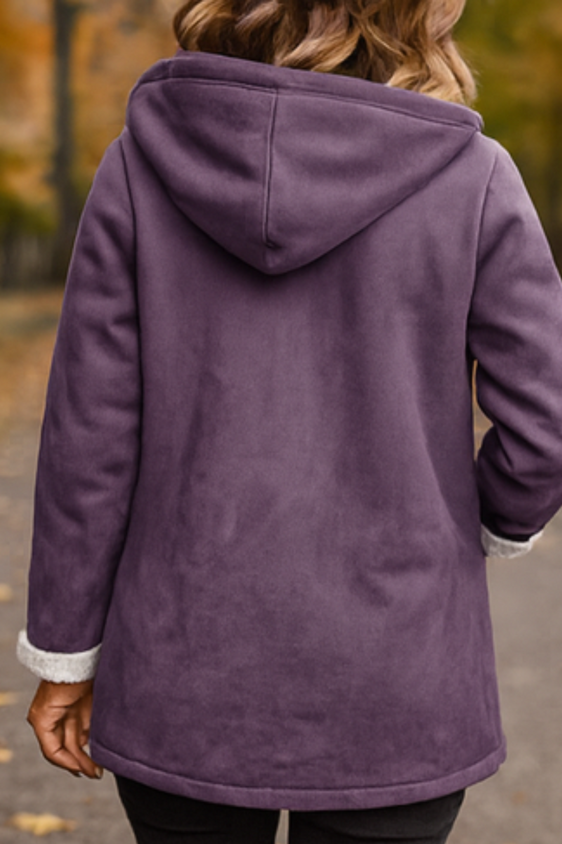 Serena Klassische Fleecejacke - Lila
