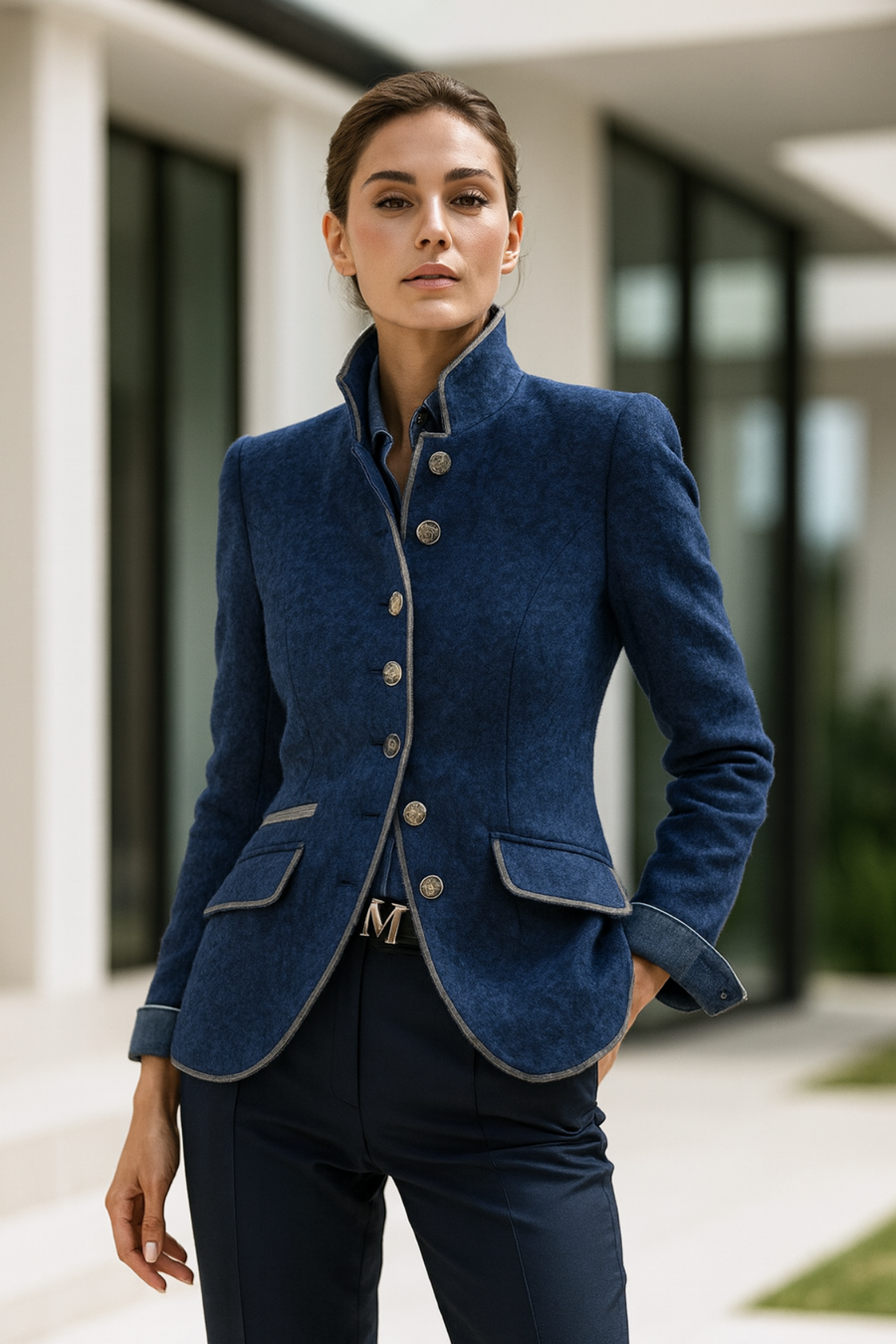 Valerie High-Neck Cardigan