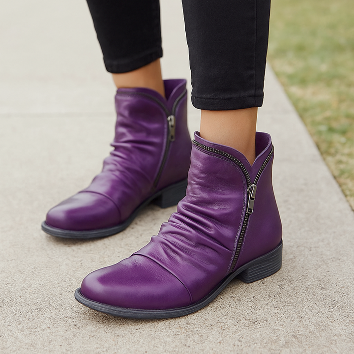 Keisha Orthopädische Ankle Boots - Lila