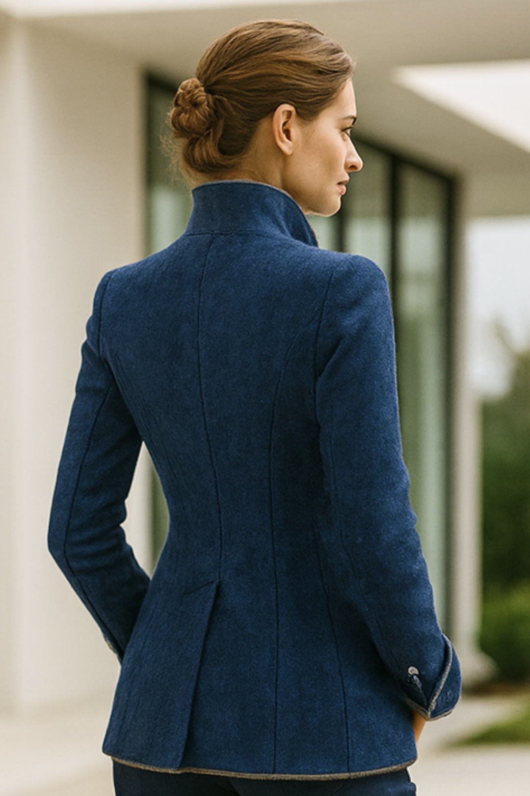 Valerie | Cardigan mit Hohem Kragen