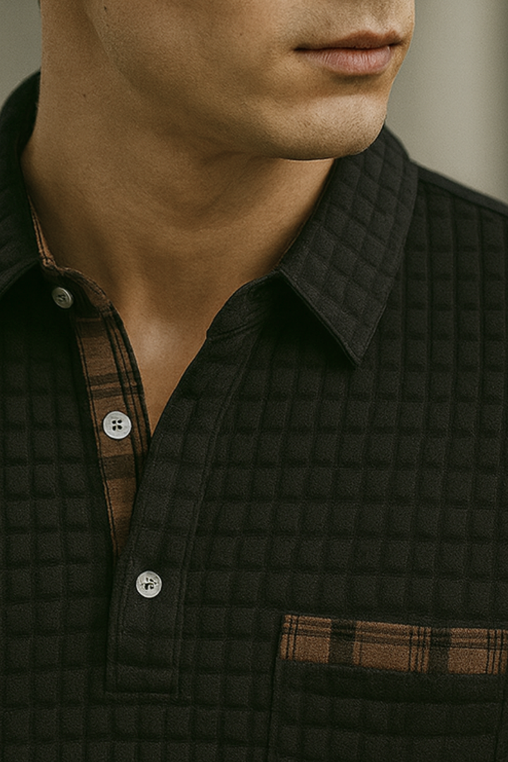 Joven | Polo Shirt mit Rautenmuster