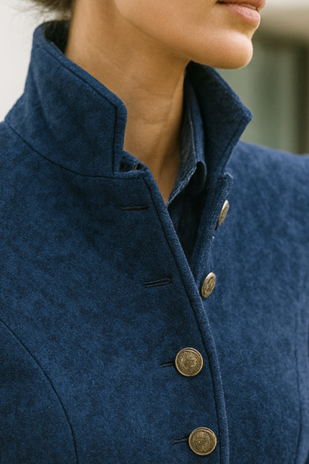 Valerie | Cardigan mit Hohem Kragen