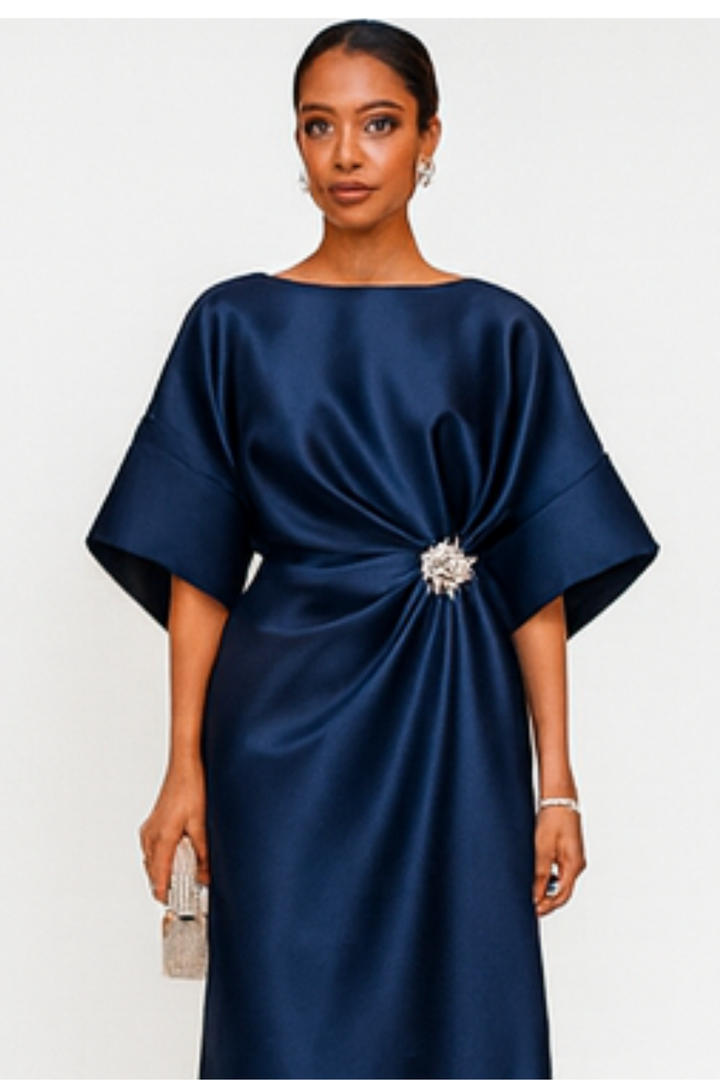 Anne Langes Abendkleid - Marineblau