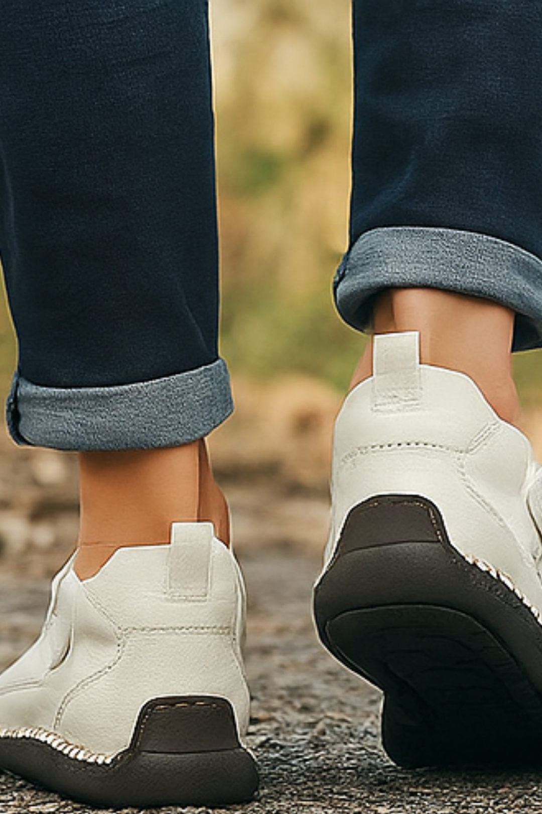 Aleera Sneakers - Weiß (Schwarz Sohle)