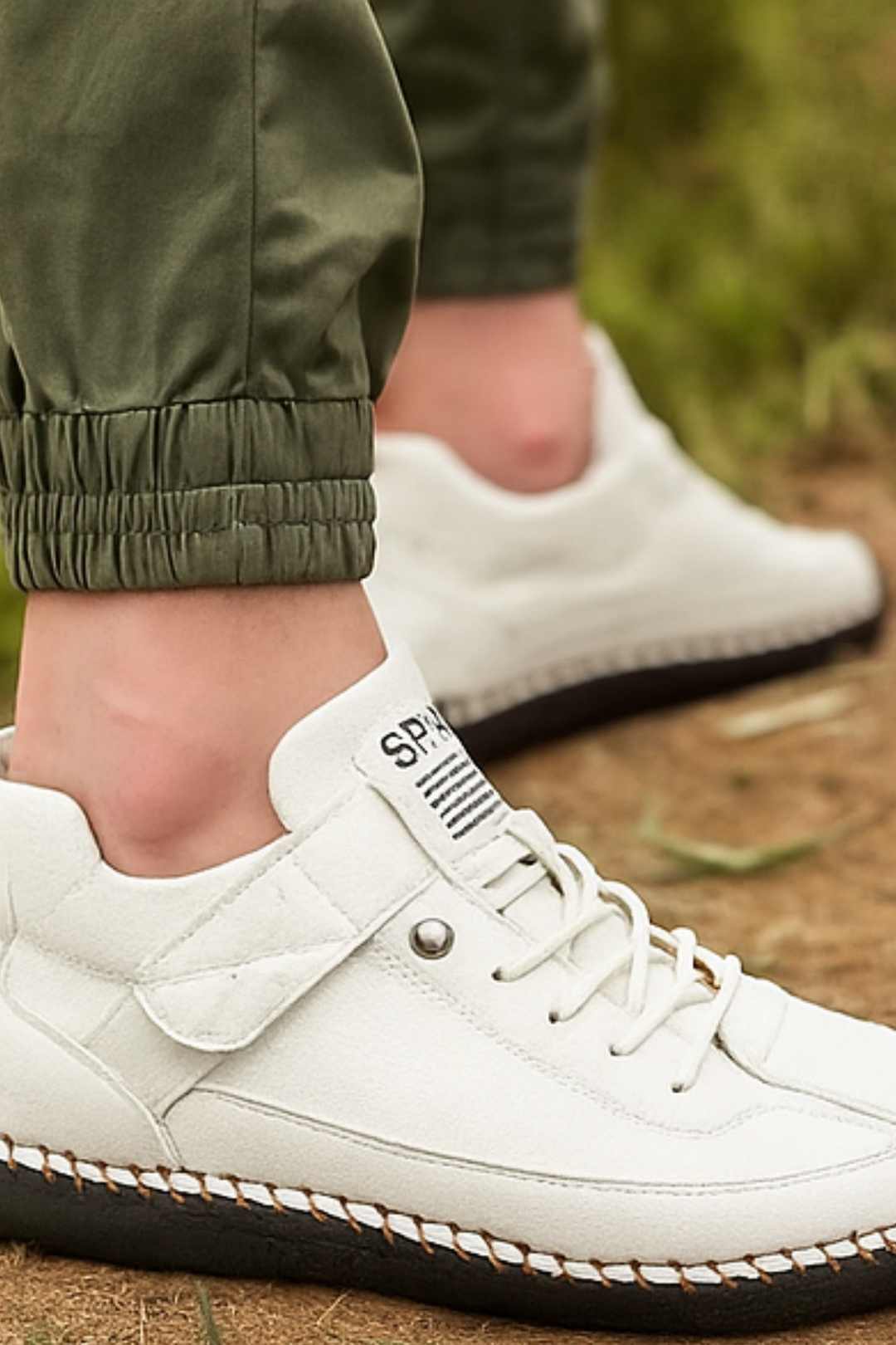 Aleera Sneakers - Weiß (Schwarz Sohle)