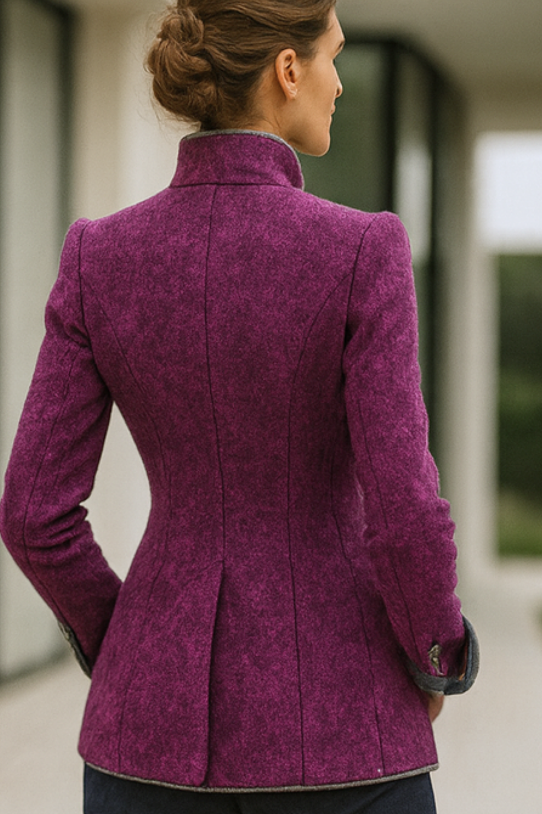 Valerie | Cardigan mit Hohem Kragen