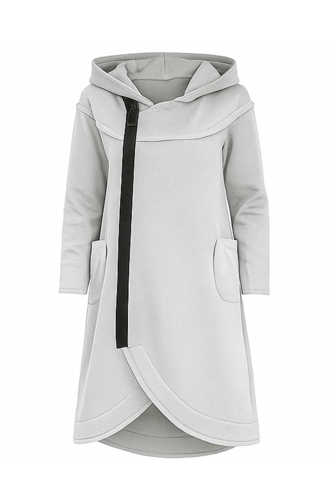 Nana Hoodie mit Reißverschluss - Weiß