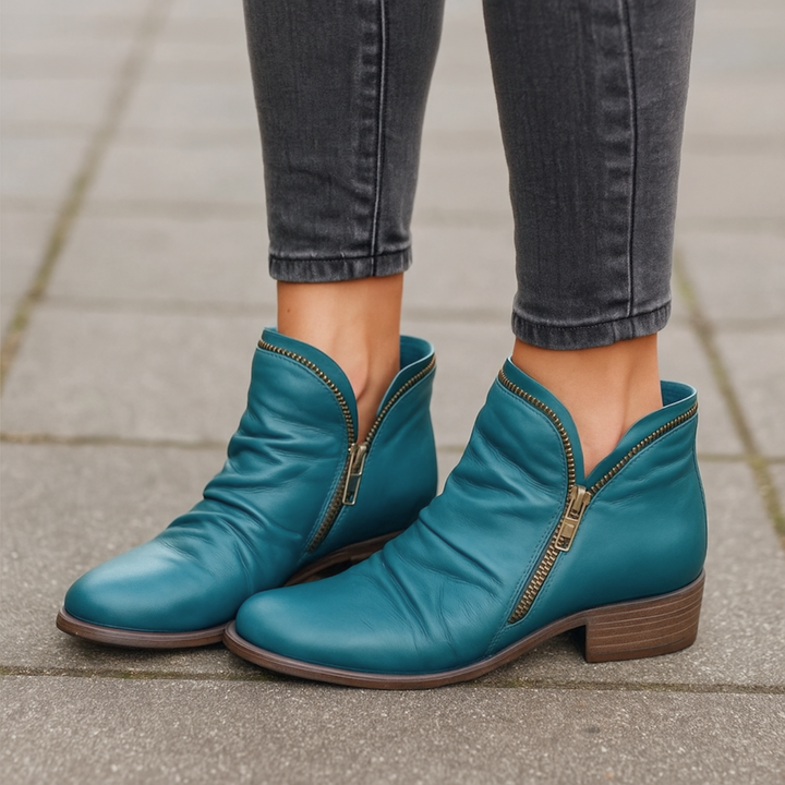 Keisha Orthopädische Ankle Boots - Blau