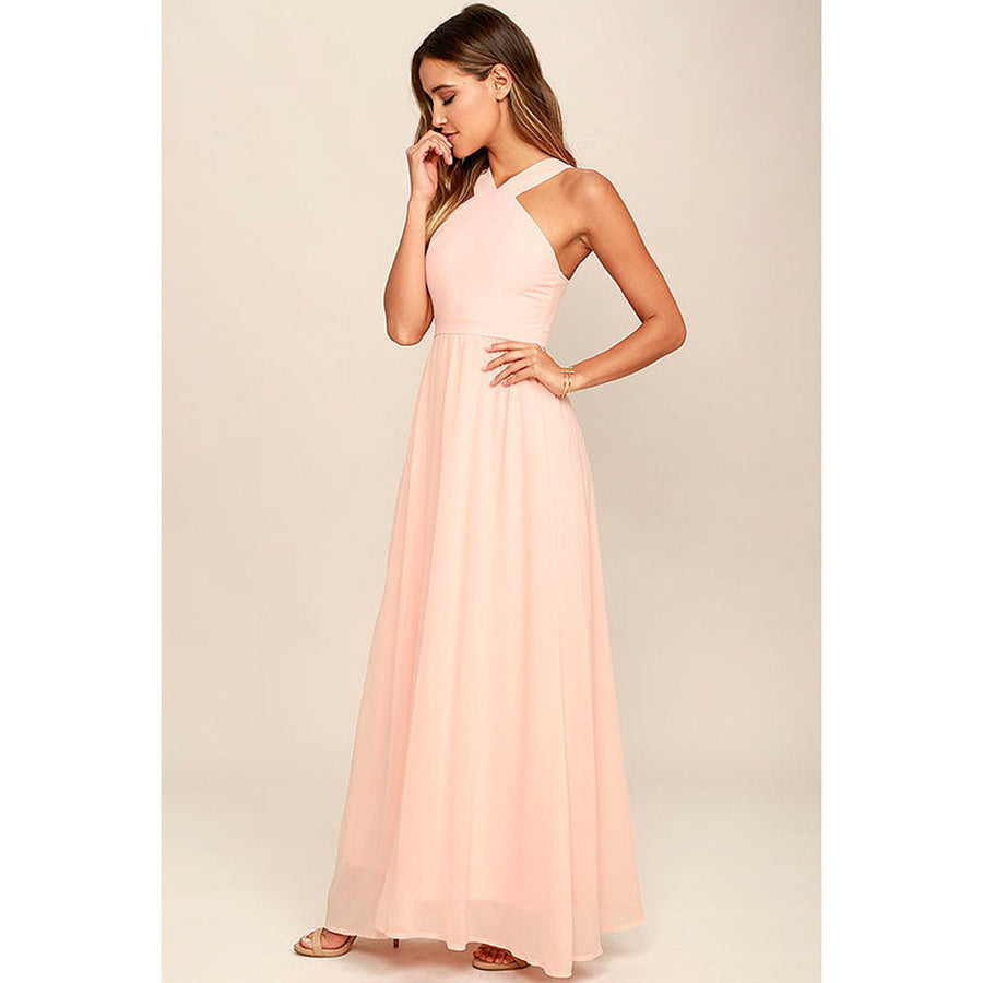 Sara White Wrap-Neck Midi Dress for Women's Fashion Style