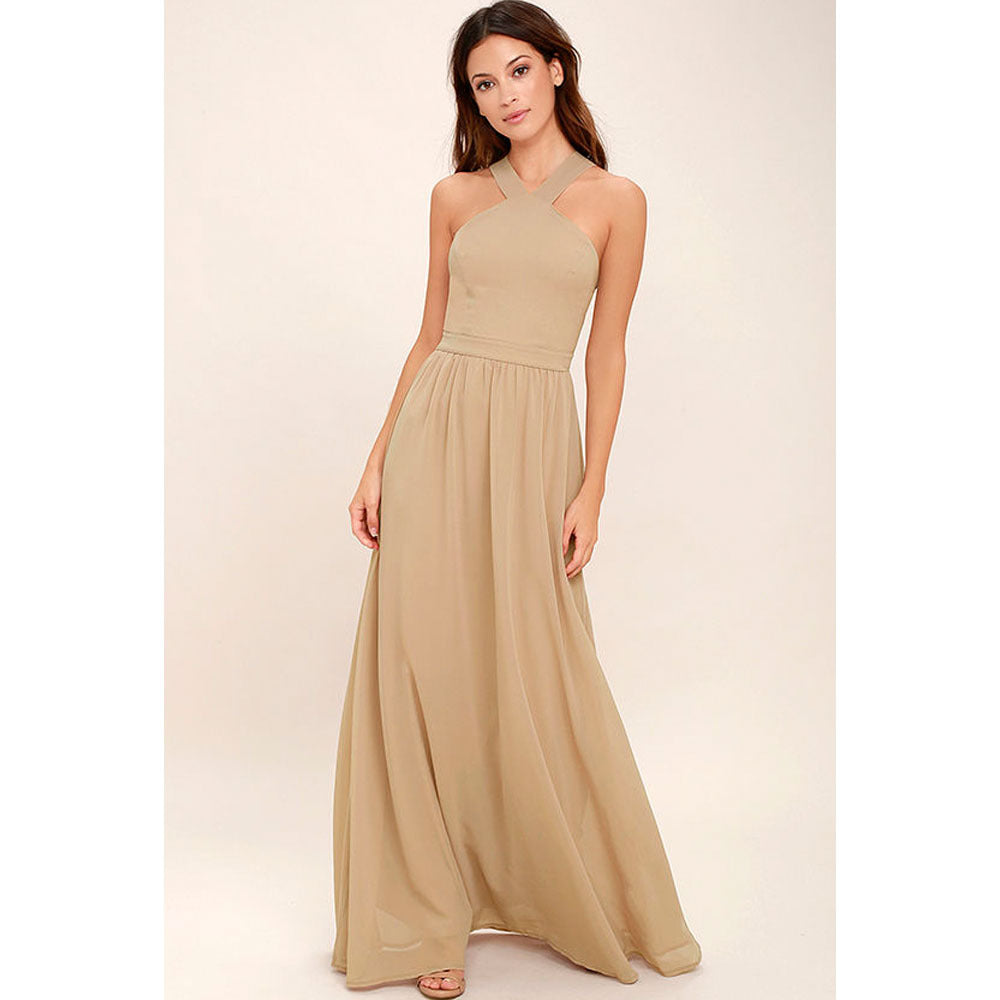 Sara – Weißes Midikleid mit überkreuztem Ausschnitt