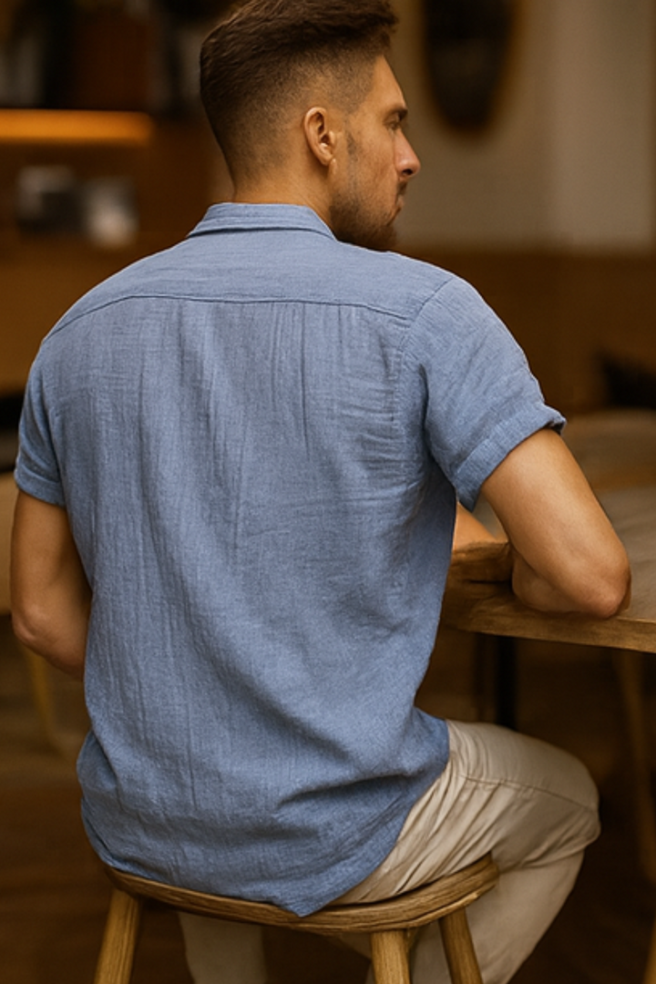 Clifford Leinenhemd - Blau