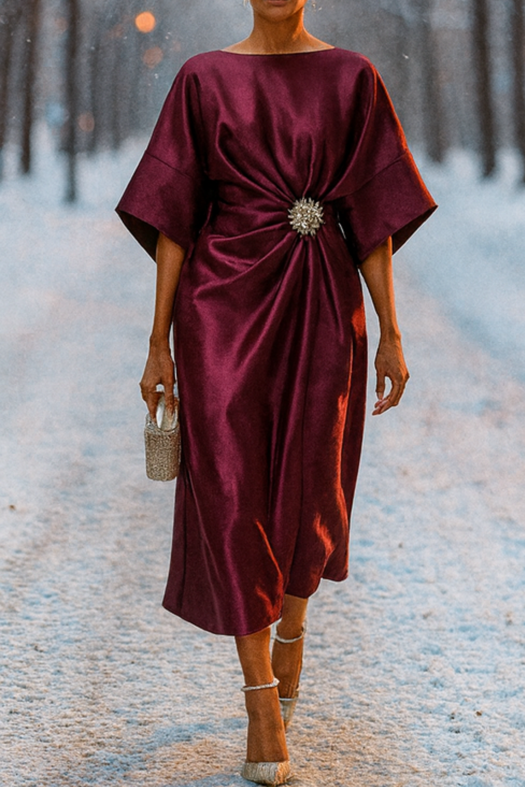 Anne Langes Abendkleid - Rot