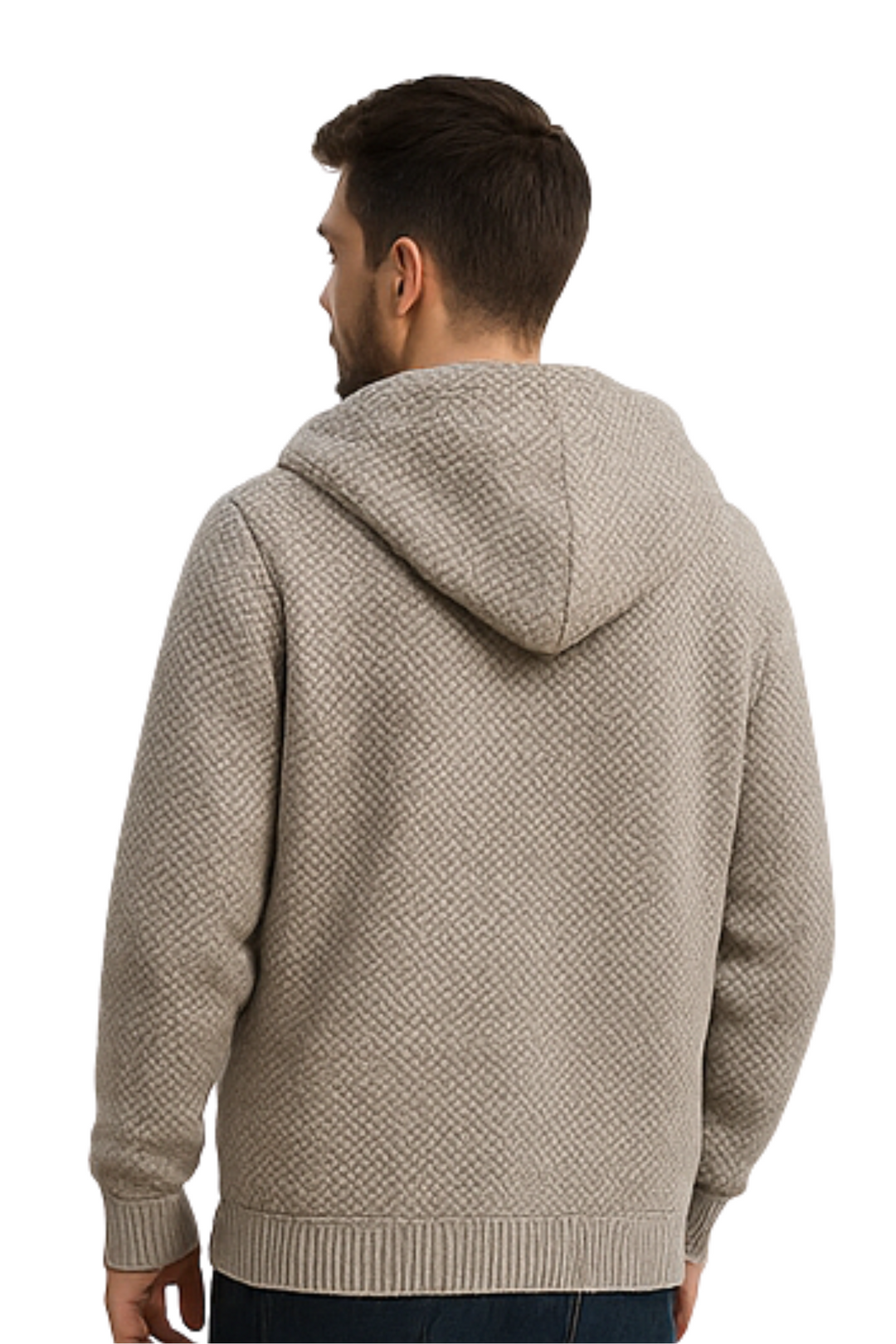 Henry Strick-Hoodie - Hellgrau