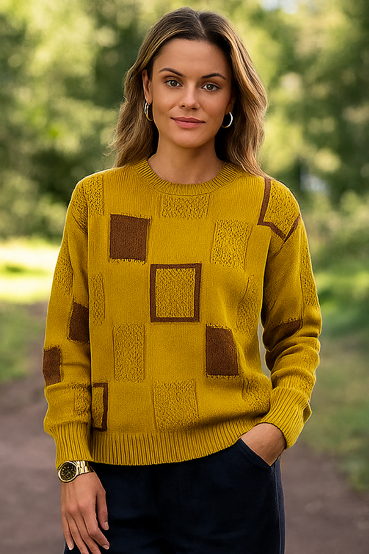 Ayla Strickpullover - Gelb