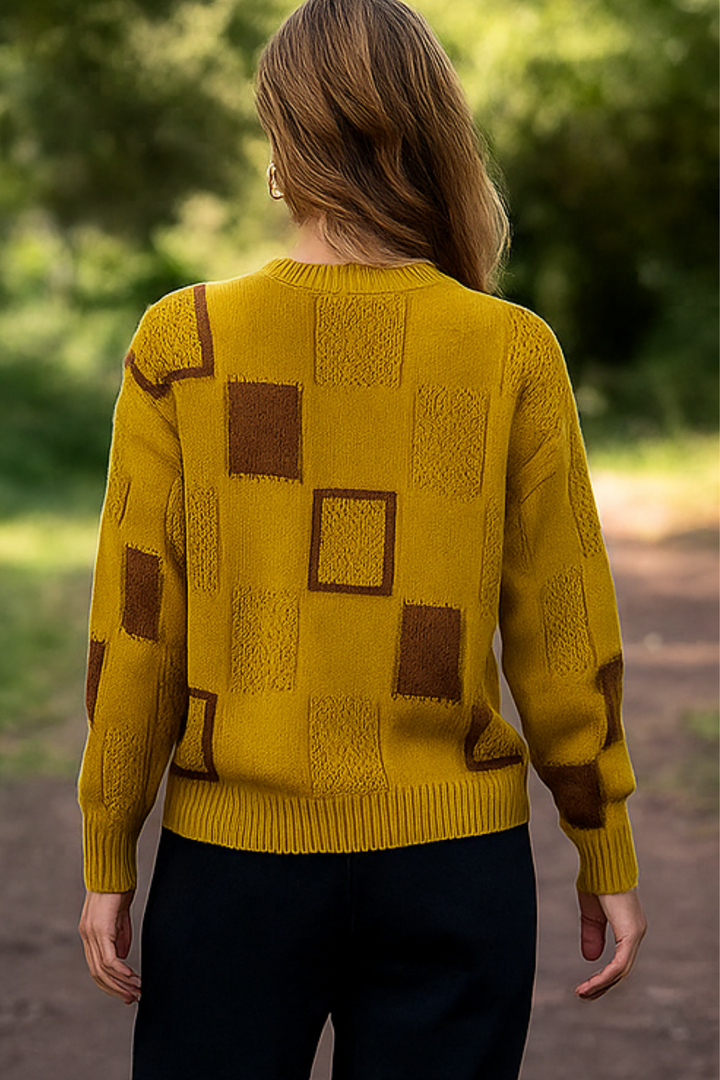 Ayla Strickpullover - Gelb