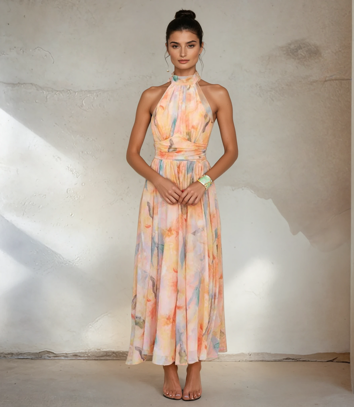 Elettra – Maxikleid mit Neckholder