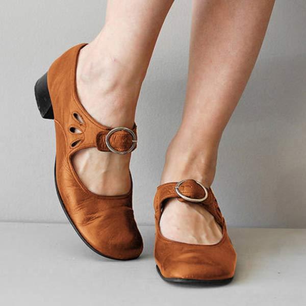 Jocelyne Leather Wedge Sandals