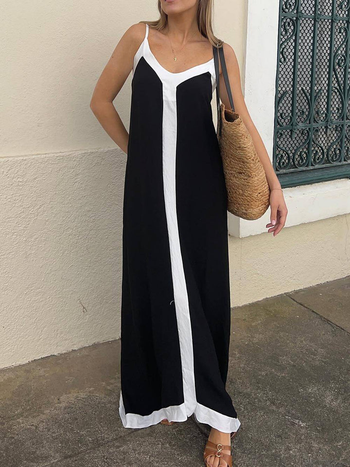 Maxine – Weiches Ärmelloses Maxikleid