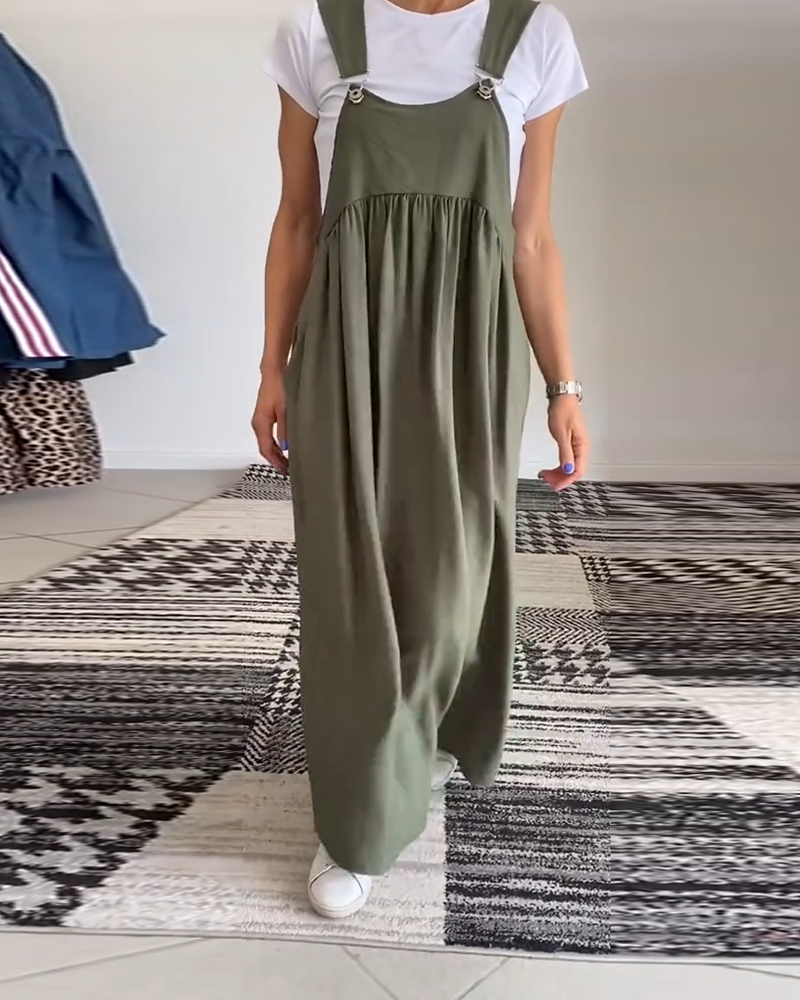 Camille | Fließendes ärmelloses Casual-Chic Kleid