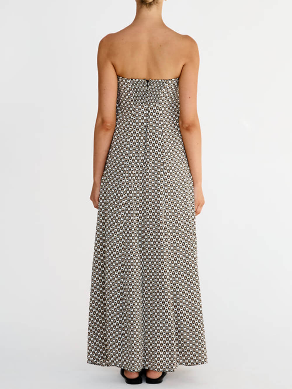 Bohemian Diamond Print Maxikleid
