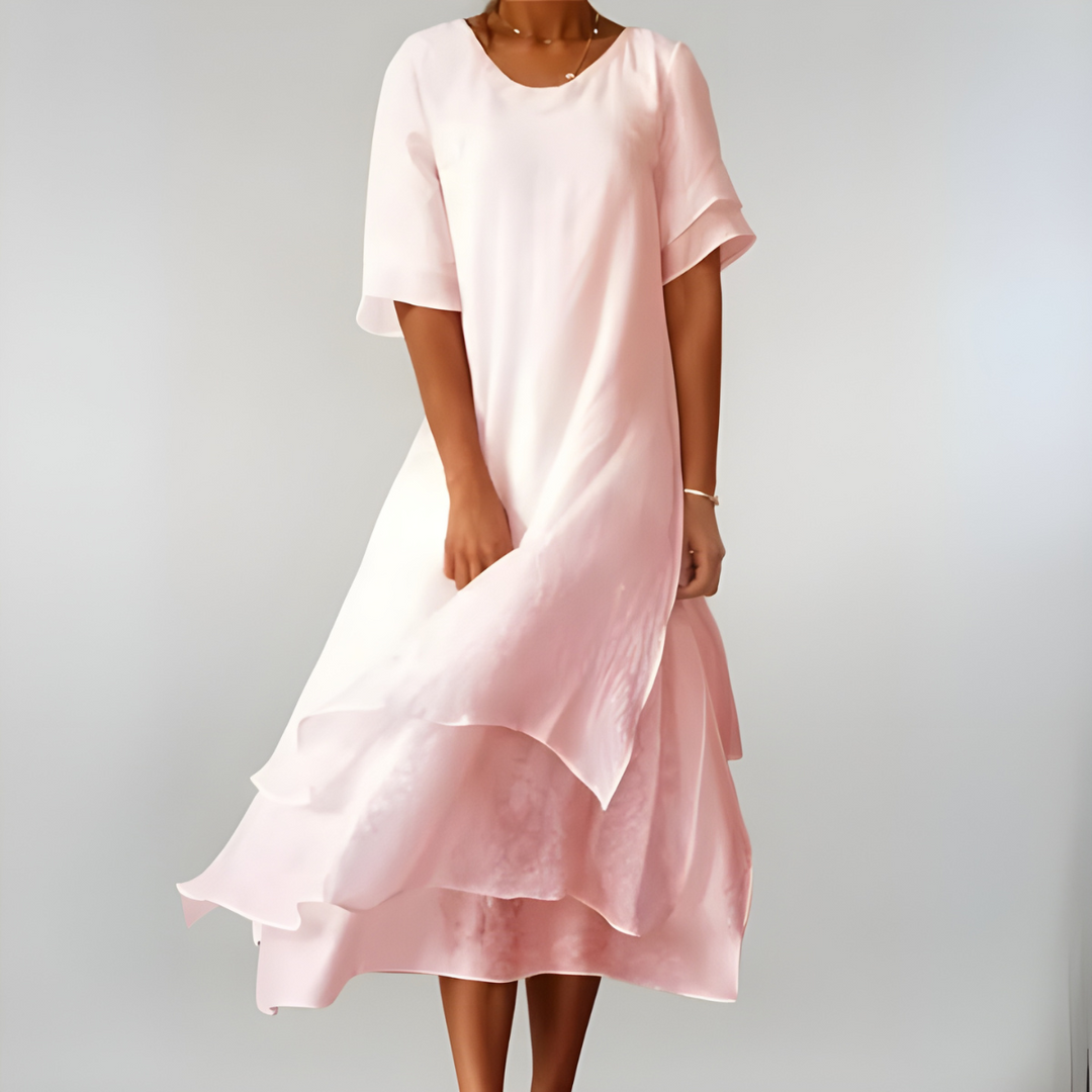 Agnès | Leichtes und elegantes langes Baumwollkleid