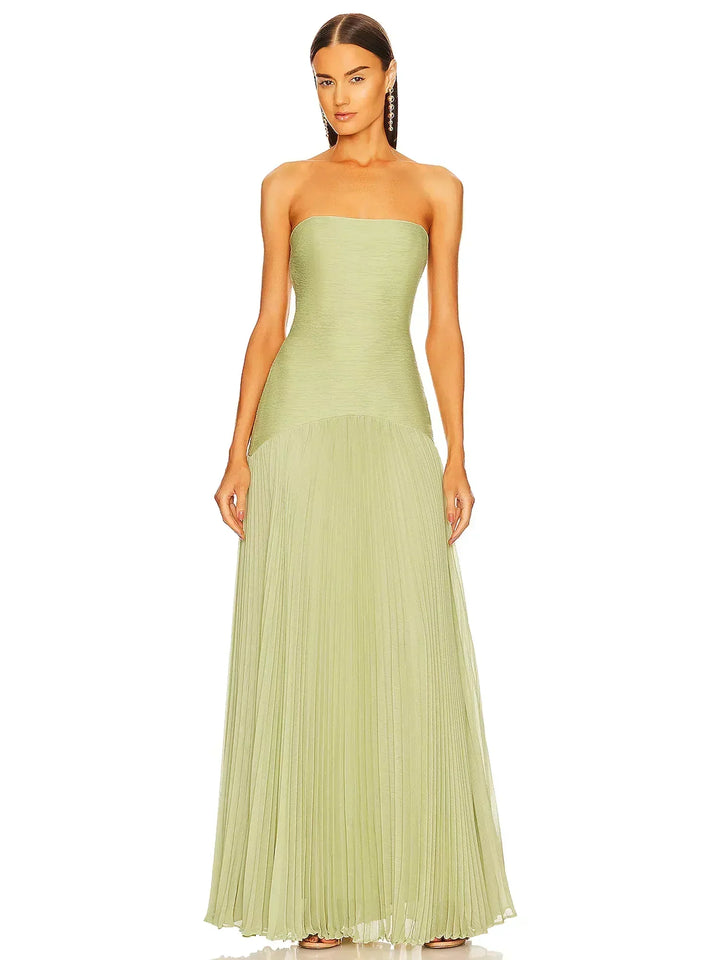 SABRINA | Ärmelloses Maxikleid mit tiefer Taille