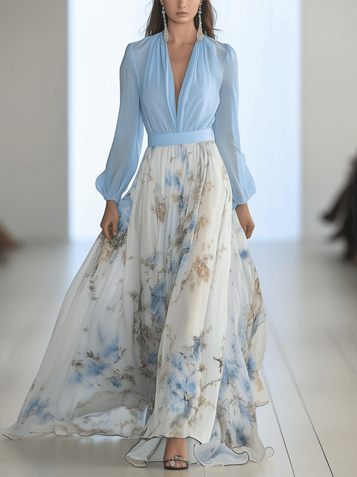 Tess™ Langes Kleid mit Blumenmuster