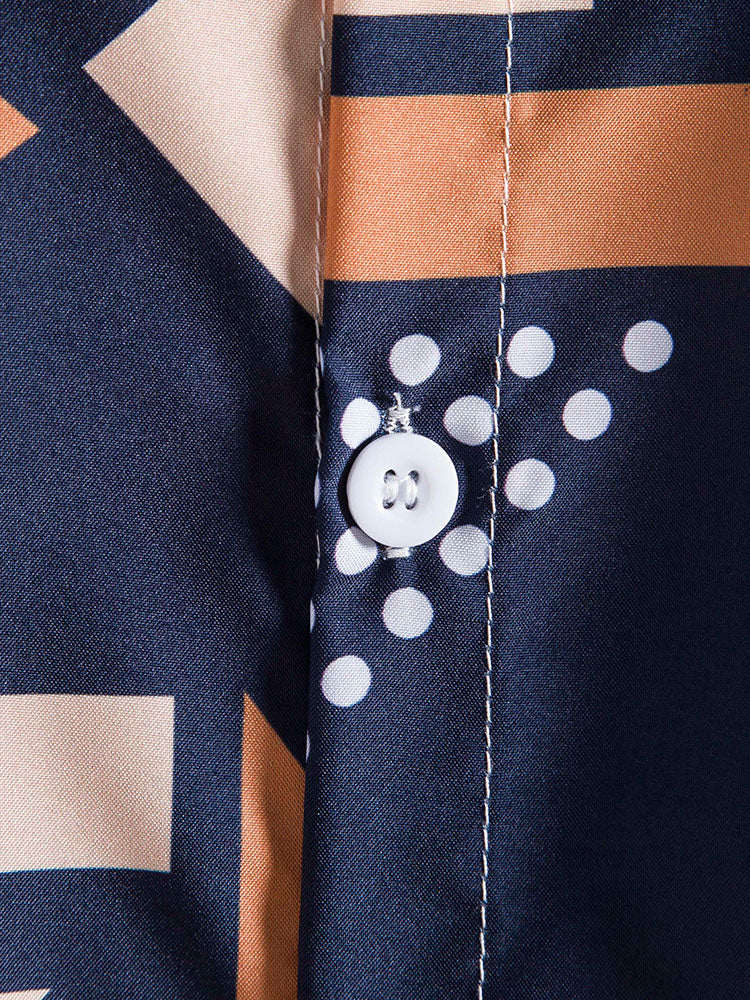 Hemd mit geometrischem Muster & Badehose