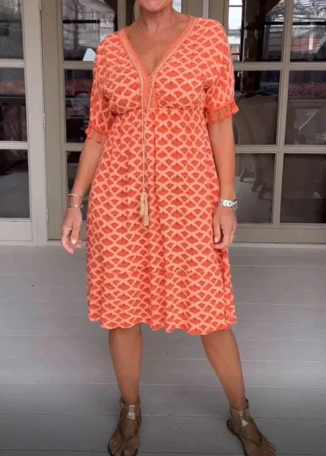 Ella – Bequemes, locker sitzendes Midikleid