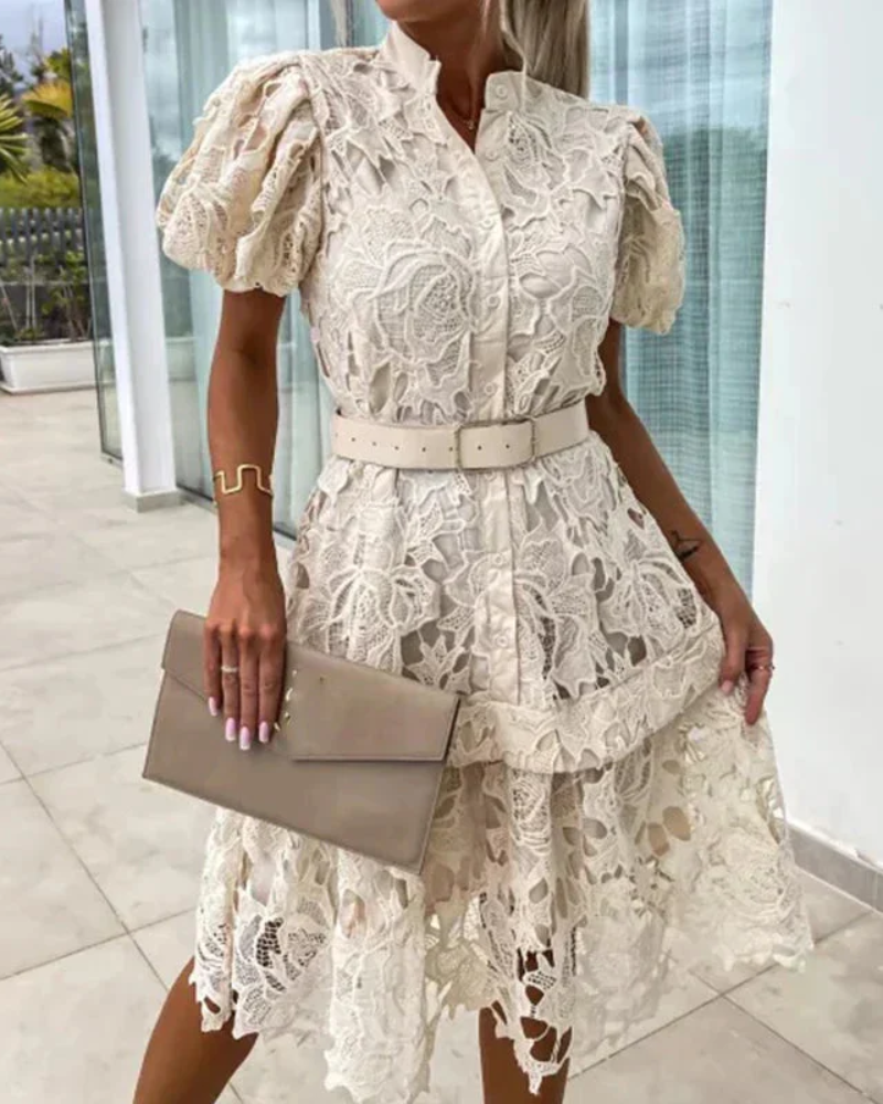 Adelina Retro Lace Dress