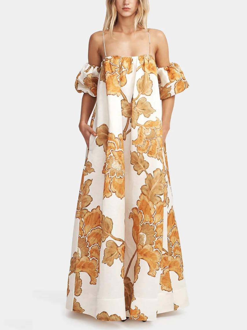 Blumenkleid mit Trägern