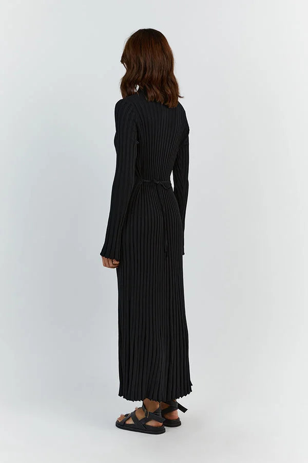 Elodie | Pulloverkleid mit Rundhalsausschnitt und Midi-Länge