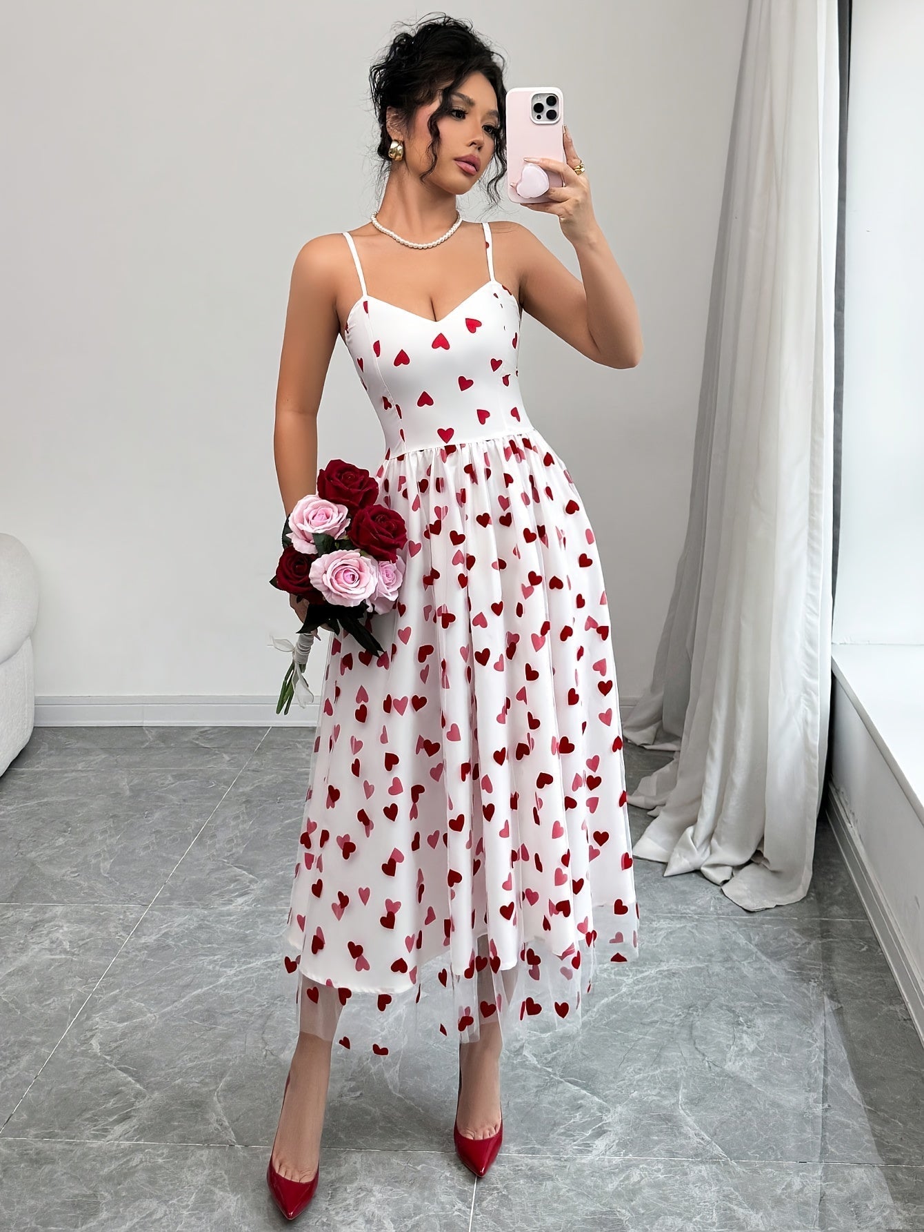 Amora Heart Slip Kleid