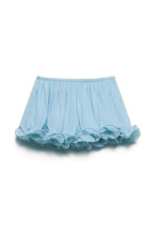 Romantic Drama – Shorts mit welligen Volants und elastischer Taille