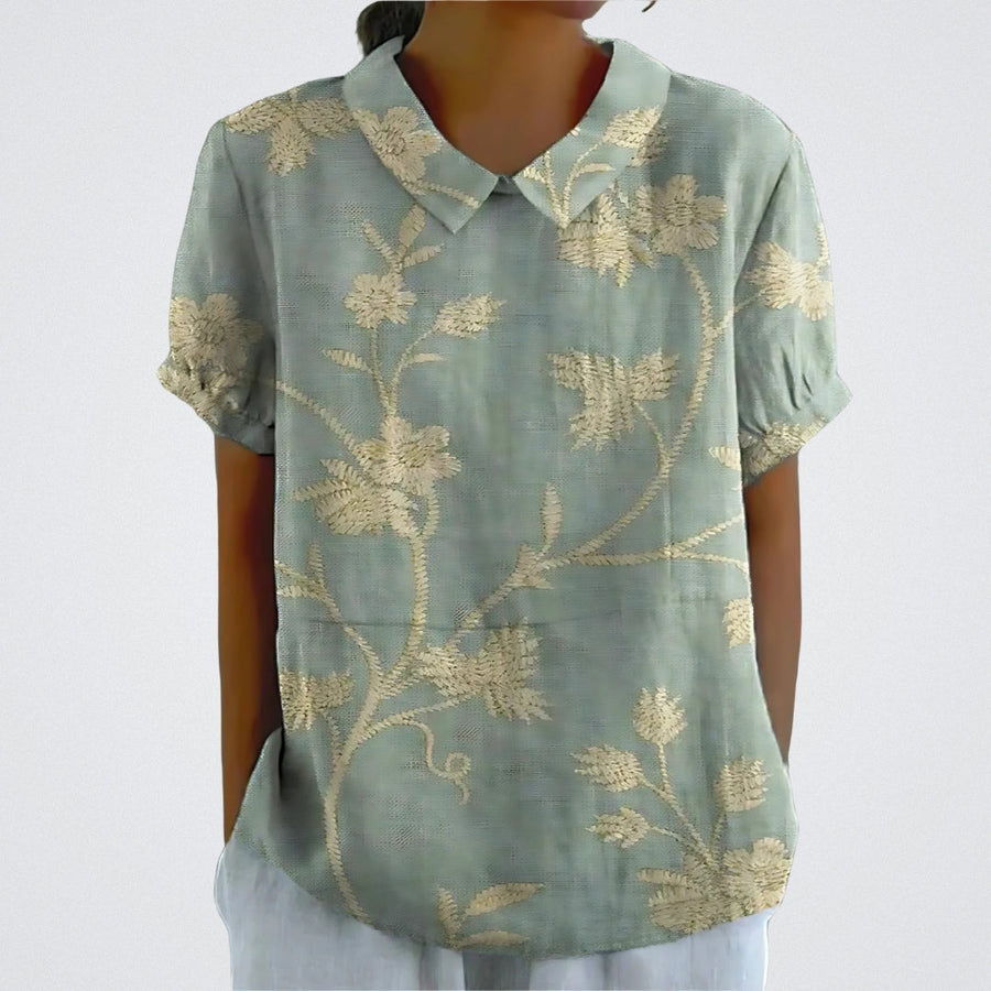 Sierra Floral Print Lightweight Blouse for Everyday Elegance